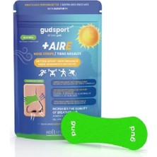 Gudsport Burun Şeritleri – Gudslip® – Spor Yaparken Nefes Almanızı Iyileştirir, Daha Iyi Hava Sirkülasyonu ve Teri Dışarı Atan Destek Yeşil