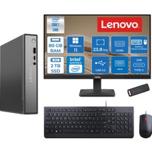 Lenovo Thinkcentre Neo 50Q Gen 5 Intel Core 7-240H 5.2ghz Up 80GB Ddr5 2tb SSD Intel® Graphics+Lenovo 23.8" FHD Mon. WIN11HOME Mini Masaüstü Bilgisayar 13B9001PTR23H29+ZETTAUSBBELLEK