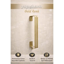 Edil Tasarım Tuvalet Kağıt Rafı,havlu Askısı,kendinden Yapışkanlı,vidalama/montaj Gerektirmez