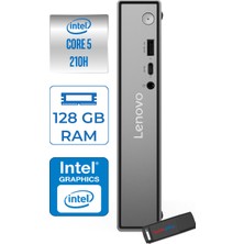 Lenovo Thinkcentre Neo 50Q Gen 5 Intel Core 5-210H 4.8ghz Up 128GB Ddr5 2tb SSD Intel® Graphics WIN11PRO Mini Masaüstü Bilgisayar 13B9001MTRP39+ZETTAUSBBELLEK