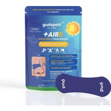Gudsport Burun Şeritleri – Gudslip® – Spor Yaparken Nefes Almanızı Iyileştirir, Daha Iyi Hava Sirkülasyonu ve Teri Dışarı Atan Destek Mavi