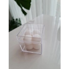 Verda Desing Kutulu Beyaz Küçük Bubble El Yapımı Dekoratif Tasarım Mum