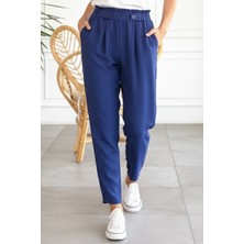 Beli Lastikli Krep Pantolon