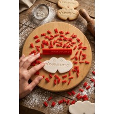 Karmelom Studio Italik Yazı Tipi Harf, Sembol ve Sayı 86 Parça Stampa Baskı Set - Kurabiye & Şeker Hamuru ve Sabun Için