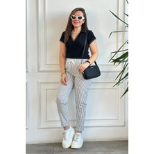 Battal Boy Duble Paça Bel Lastikli Pantolon