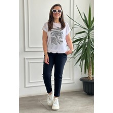 Battal Boy Duble Paça Beli Lastikli Pantolon