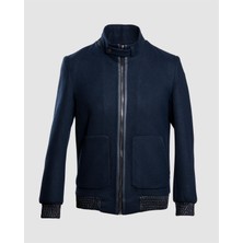 Echol Erkek Standart Fit Kaşe Kısa Pilot Mont