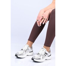 Bestello Bağcıklı Termo Taban Tekstil Hakiki Deri Sneaker 338-7106 Kadın Ayakkabı