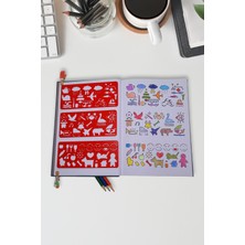 Karmelom Studio 3'lü Ataş Başlıklı Bullet Journal Mini Cetvel Seti - Ayraç Şablon Set