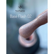 Rulia Professional Noname Professional Flash Base Yoğun Simli Base Coat - No 2 - Kendinden Parlak Güçlü Taban - 15 ml