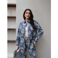 Esra Helvacı Çiçek Desenli Gömlek