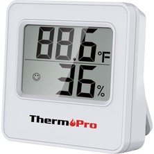 Thermopro TP157W Iç Mekan (Sera, Dolap, Bebek Odası) Hassas Sıcaklık ve Nem Ölçer Mini Termometre