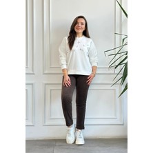 Beli Lastikli Kadife Dar Paça Pantolon