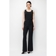 Moda İlgi Moda Ilgi Kadın Bol Paça Pantolon 5009 Siyah