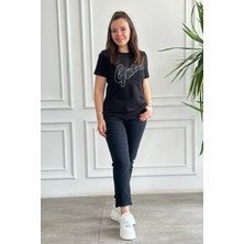 Yüksek Bel Asimetrik Paça Momjean