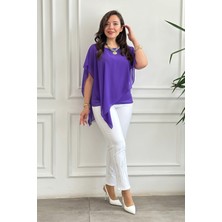 Paçası Dalga Taş Detaylı Mom Jean