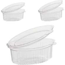 Çeliker Plastik Sızdırmaz Kap Kapaklı Sos Kabı 50 cc (100 Adet) – Tek Kullanımlık, Gıda Uyumlu Şeffaf Sosluk