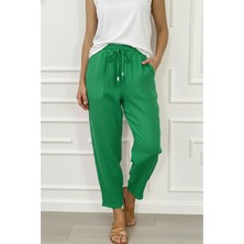 Paça Dikiş Detaylı Şalvar Pantolon