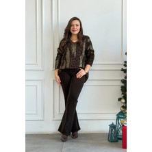 Kadife Ispanyol Paça Pantolon