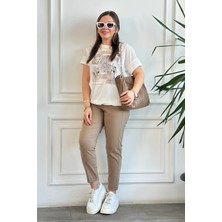 Duble Paça Beli Lastikli Pantolon