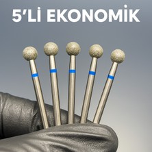 5li Ekonomik Mavi Top Freze Uç Seti 5 mm | Profesyonel Kullanım Için Ideal