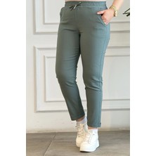 Duble Paça Beli Lastikli Pantolon