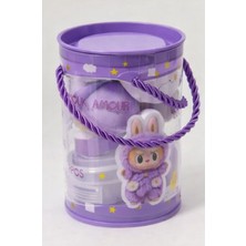 Artopio Amour Amour 8 Parça Makyaj Süngeri Seti & Kirpik Kıvırıcı - Labubu Tasarım Kova Kutulu