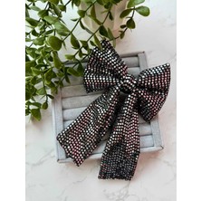 Cicis Accessories Pullu Payetli Siyah Füme Fiyonk Toka