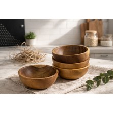 Morponi 4'lü Akasya Terra Bowl Kase 14 cm
