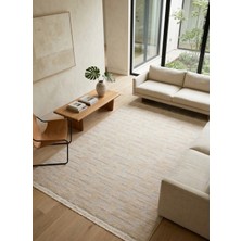 Çerkez Halı Baricollection Şönil Halı Yumuşak Kaymaz Taban Salon Oturma Odası Halısı Bej BR05