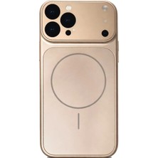 Fenza iPhone 15 Pro Max Uyumlu Kamera Korumalı Magsafe Wireless Şarj Özellikli Full Glass Arka Kapak