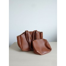 ÜçKol Ticaret Duo Serisi Yavrulu Kadın Omuz ve El Çantası