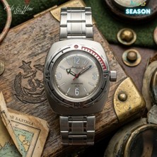 Eski Yeni Antik Vostok Komandirskie Yeni Sezon Bej Kadran 31 Taşlı Otomatik Saat