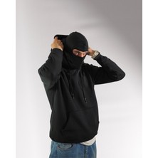 Noicasuale Orjinal Maskeli Punisher Hoodie 3 Iplik Şardonlu Premium Unisex