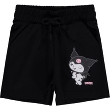 Kuromi 2-5 Yaş Şort - Siyah 4-5 Yaş