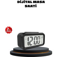 Marsilyan Sensörlü Dijital Masa Saati Alarm ve Sıcaklık Göstergeli