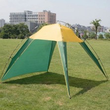 Buffer® 3 Kişilik Yarı Otomatik Plaj ve Kamp Çadırı – 3 Tarafı Açık Gölgelik, Taşınabilir Plaj Tentesi, Piknik ve Outdoor Çardak 200X170X150 cm