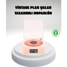 Marsilyan Gece Lambası Stereo Bluetooth Hoparlör Dijital Saat Su Dalgası Efektli 3-Ü-1 Cihaz