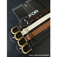 Fiori Antik Tokalı Basic Kadın Pantolon Kemeri, Ceket Kemeri, Elbise Kemeri, Gömlek Kemeri