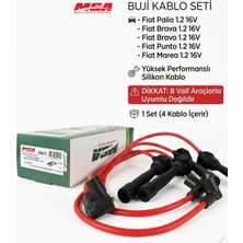 MGA Buji Kablo Seti Fiat Palio 1.2 16V – Fiat Brava 1.2 16V Fiat Bravo 1.2 16V Fiat Punto 1.2 16V Fiat Marea 1.2 16V Uyumlu Silikon Buji Kablosu Takımı