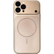 Fenza iPhone 14 Pro Uyumlu Kamera Korumalı Magsafe Wireless Şarj Özellikli Full Glass Arka Kapak