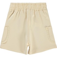 Civil Girls Güpür Detaylı 6-9 Yaş Şort - Bej 7-8 Yaş