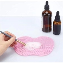 Marsilyan Pratik Kolay Makyaj Fırçası Temizleme Matı Aparatı Aleti