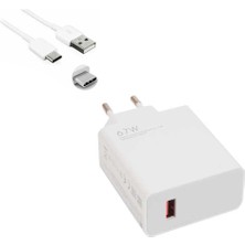 Marsilyan 67W USB To Type-C Şarj Cihazı - Şarj Kablosu