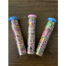 Gülümse Gel 1 Paket Bebek Çocuk Kutulu Renkli Ince Lastik Mandal Havlu Saç Boncuğu Toka Seti Y2K Kpop Kore