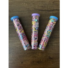 Gülümse Gel 1 Paket Bebek Çocuk Kutulu Renkli Ince Lastik Mandal Havlu Saç Boncuğu Toka Seti Y2K Kpop Kore