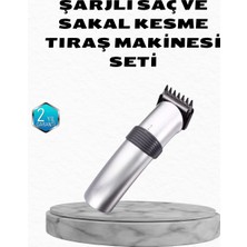 Marsilyan Profesyonel Şarjlı Saç ve Sakal Kesme Makinesi – Paslanmaz Çelik Bıçaklı, Ergonomik ve Sess