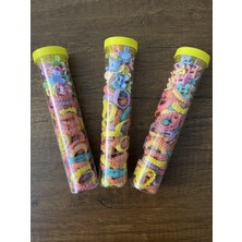 Gülümse Gel 1 Paket Bebek Çocuk Kutulu Renkli Ince Lastik Mandal Havlu Saç Boncuğu Toka Seti Y2K Kpop Kore