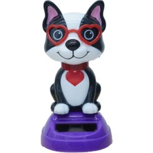 Marsilyan Güneş Enerjili Solar Sallanan Gözlüklü Kedi