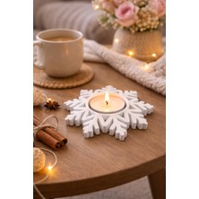 Otscraft Studio Kar Tanesi Tasarımlı Mum Luk – 2’li Set | Dekoratif Şamdan & Ev Aksesuarı